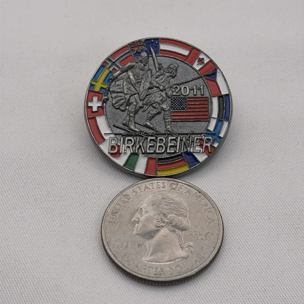 2011‎ American Birkebeiner Cross Country Skiing Race Lapel Hat Pin